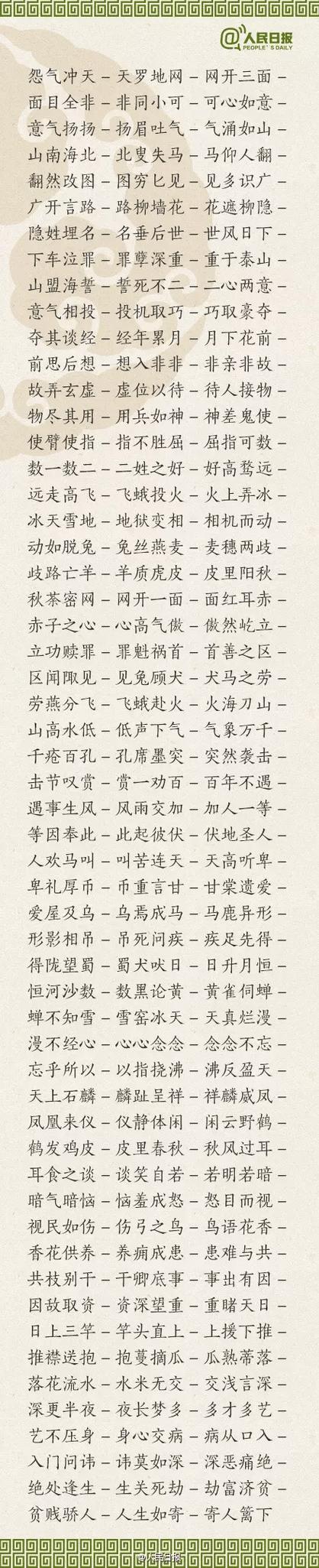 500个成语接龙大全缩略图