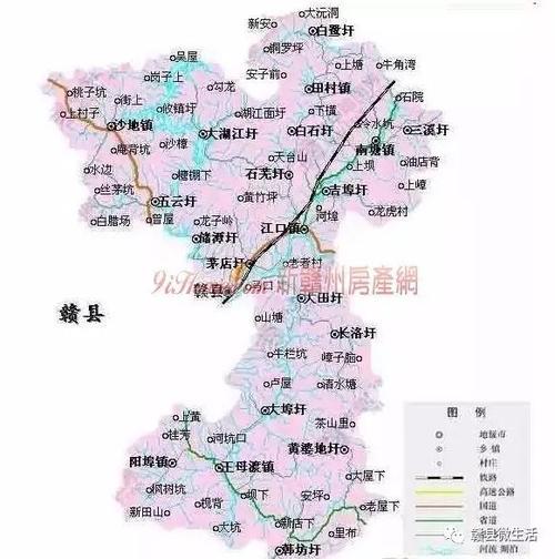 赣县地图高清版大地图缩略图