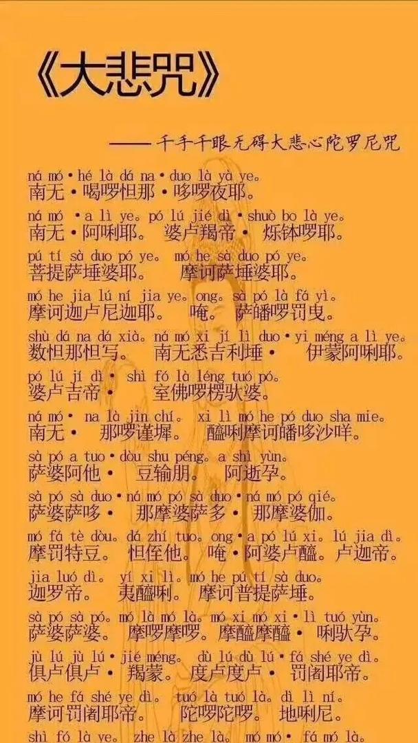佛教十二小咒全文拼音缩略图