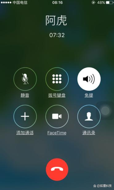 手机一打就正在通话中图标