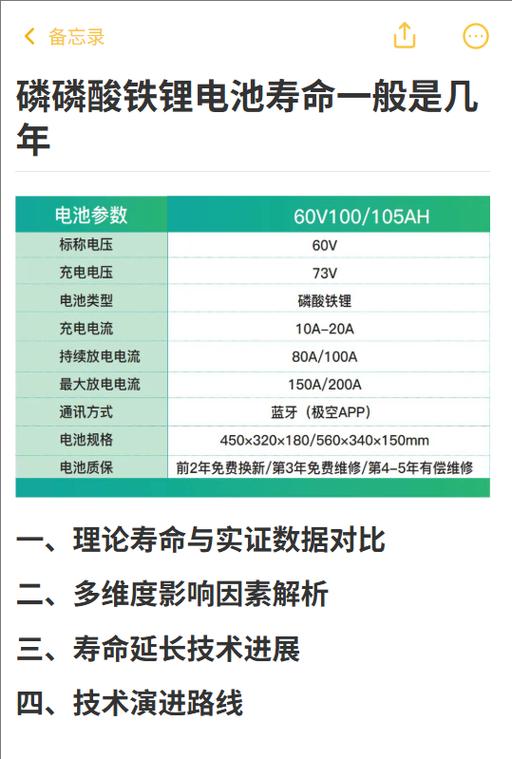 磷酸铁锂电池寿命一般几年缩略图