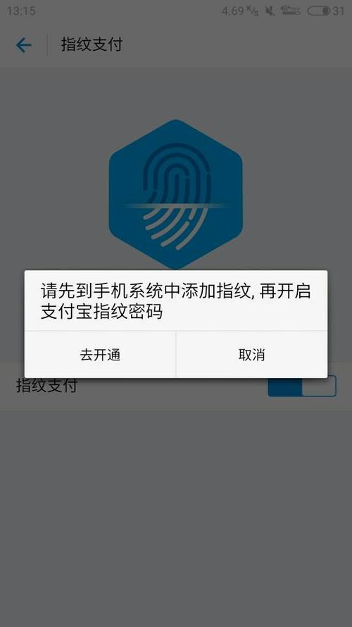 支付宝突然没有指纹支付了缩略图