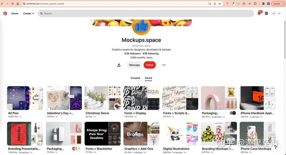 pinterest的特色功能缩略图