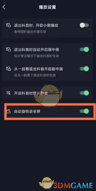 苹果平板抖音怎么设置全屏缩略图