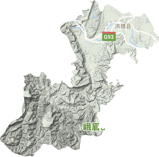 洪雅县地图全图高清版缩略图