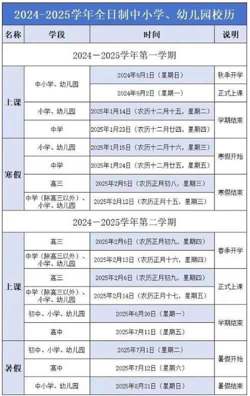 2024年学校上课时间缩略图