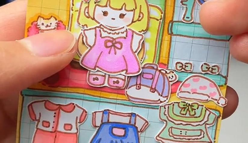 小学生自制纸娃娃缩略图