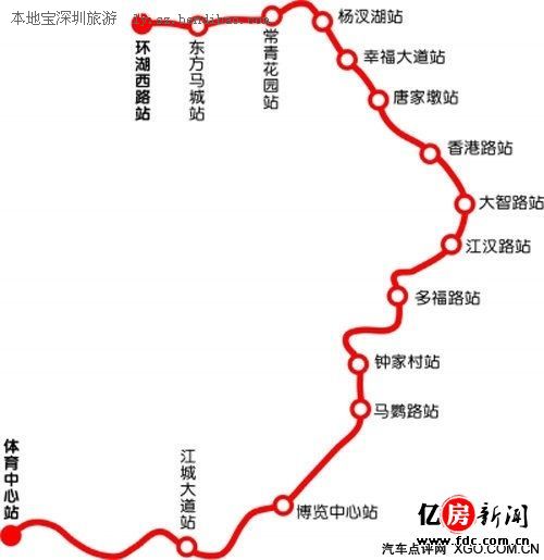 武汉地铁2号线沿途站点缩略图