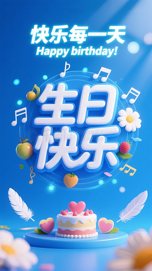 生日贺卡一键生成缩略图