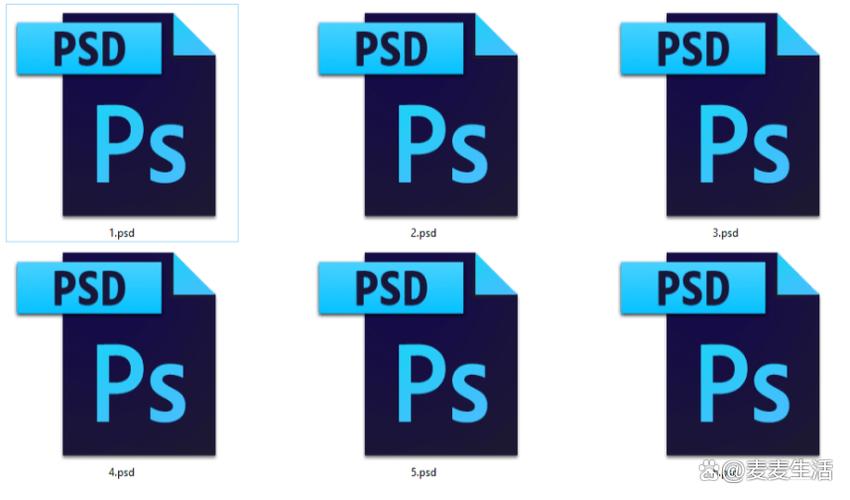 psd的图标变成白色缩略图