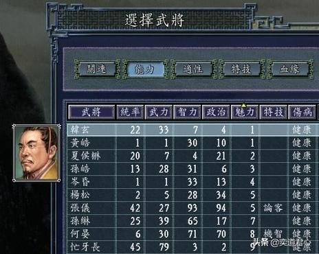 三国志11武将培养推荐游戏截图