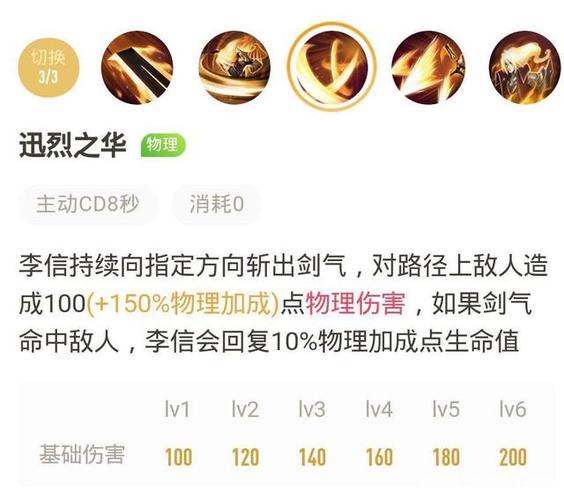 李信所有技能介绍缩略图
