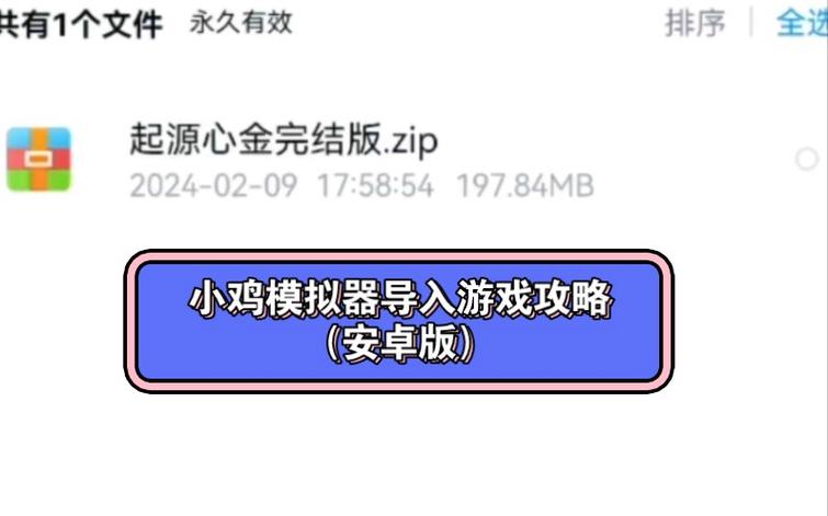 小鸡模拟器导入存档缩略图