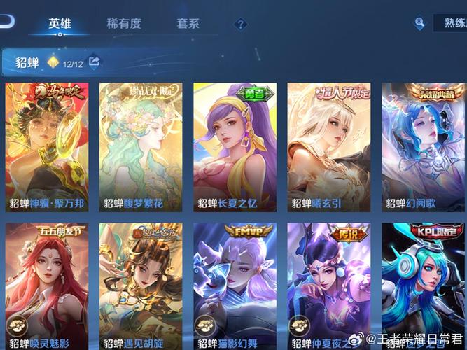 王者荣耀看皮肤数量如何查看缩略图