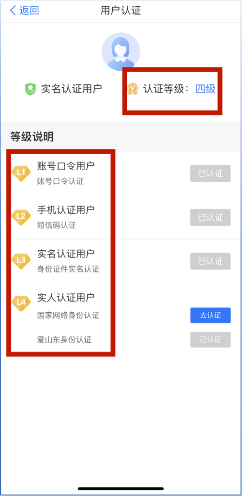 登记注册身份验证4级缩略图
