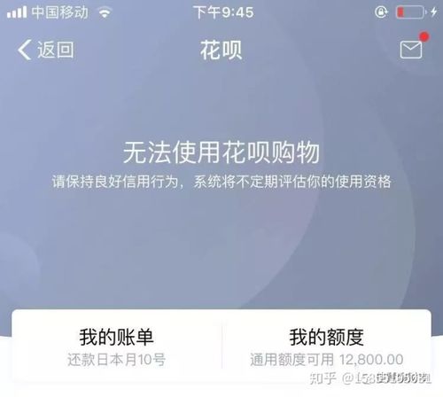 为什么支付宝花呗突然不能用了缩略图