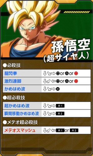 龙珠斗士z基本连招缩略图