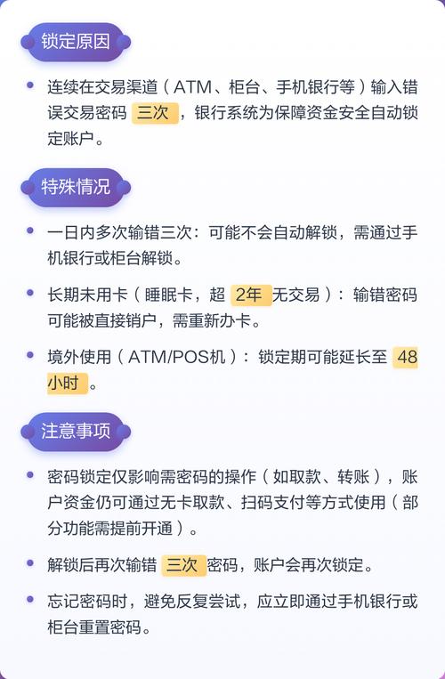 农业银行卡锁了几天解锁缩略图