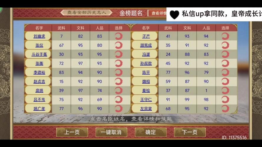 皇帝成长计划2内置菜单游戏截图
