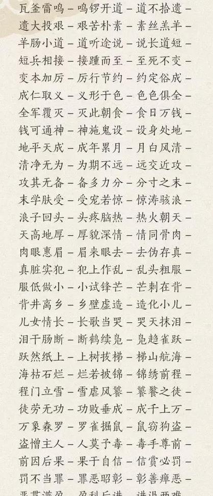 成语大全成语接龙缩略图