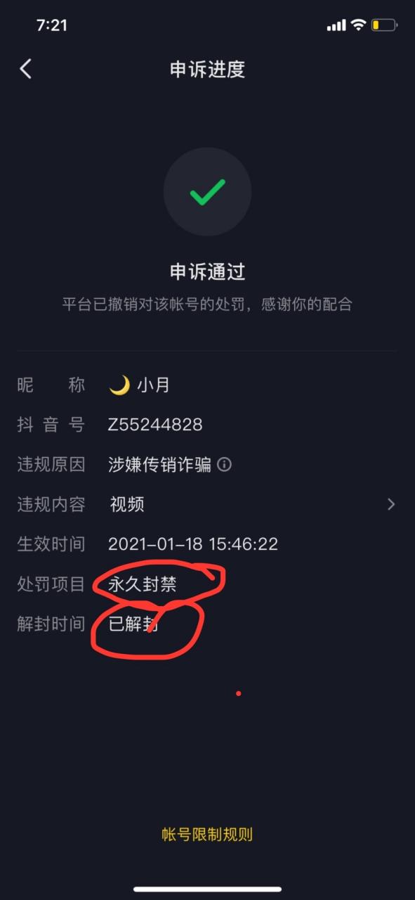 抖音账号解封游戏截图