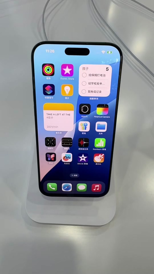 苹果手机左上角有个蓝色的标志缩略图