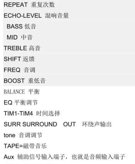 功放机按键图解大全游戏截图