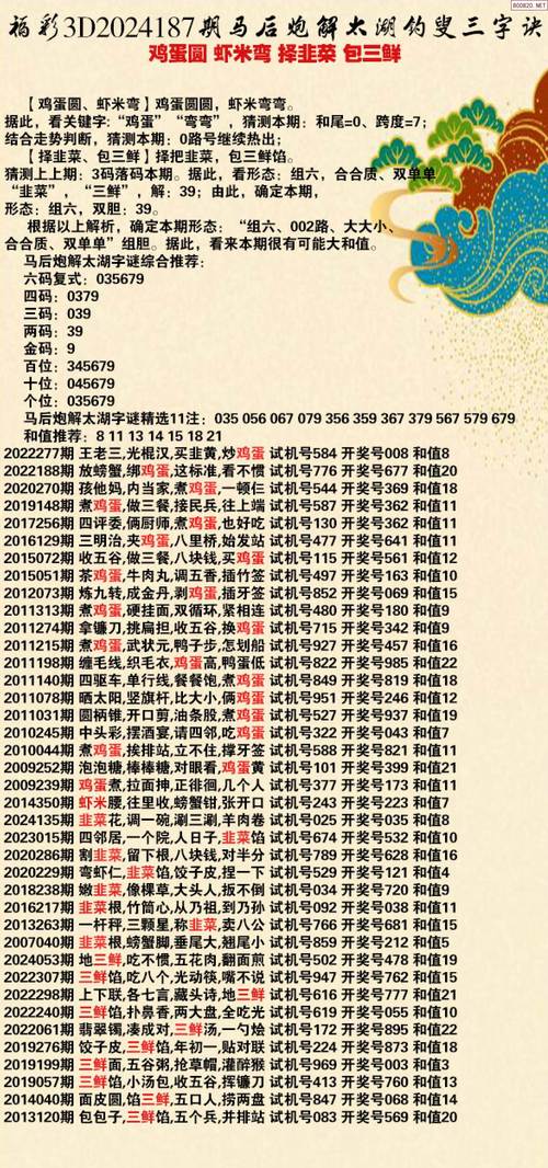 马后炮3d太湖钓叟字谜每日更新缩略图