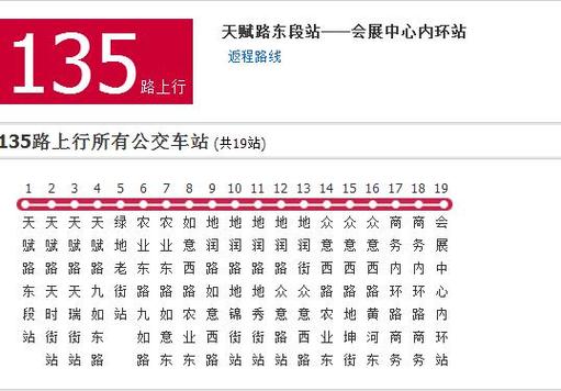 135路公交车路线缩略图