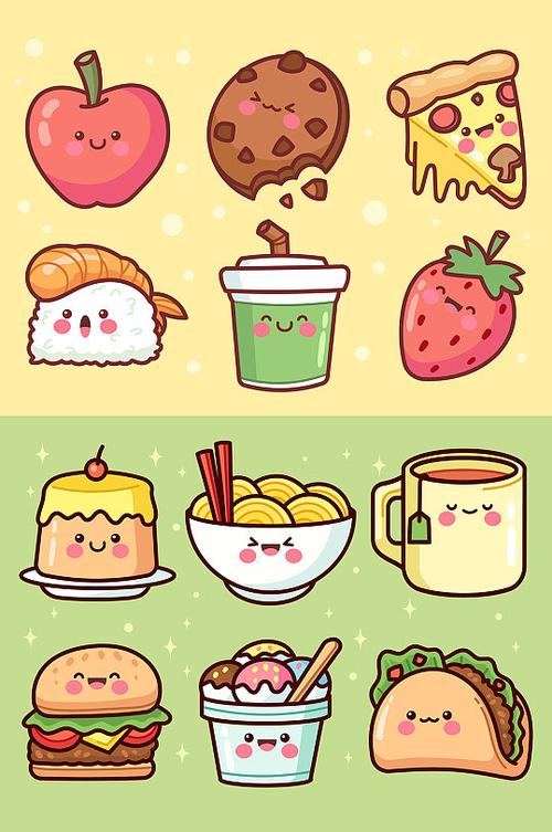 100个美食萌图缩略图