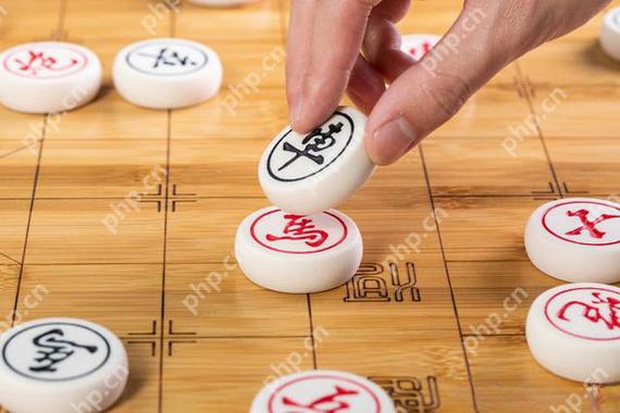 两个人同屏玩的象棋游戏截图