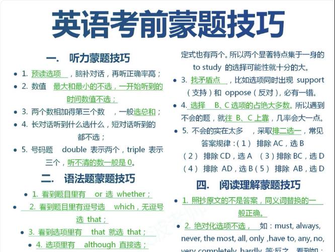 初中英语考试怎么蒙出高分缩略图