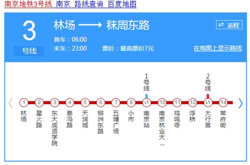 南京地铁3号线站点缩略图