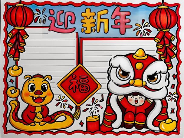 三年级新年图画缩略图