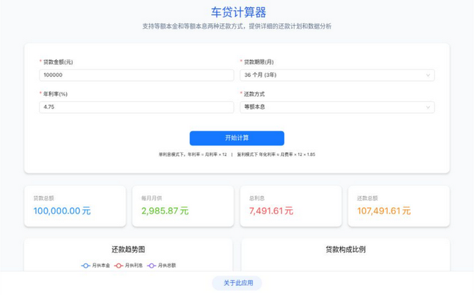 2026年车贷计算器缩略图
