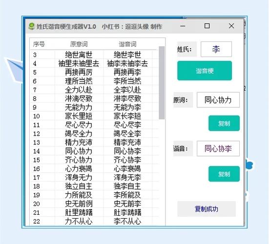 姓名谐音梗生成器游戏截图