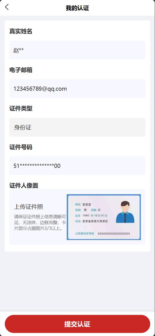 实名认证注册身份证缩略图