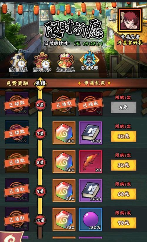 火影忍者5800忍者礼包游戏截图