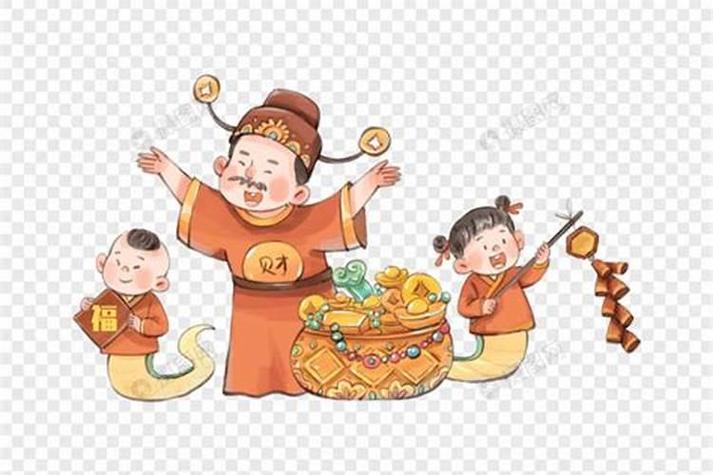 财神旁边的童子的图像缩略图