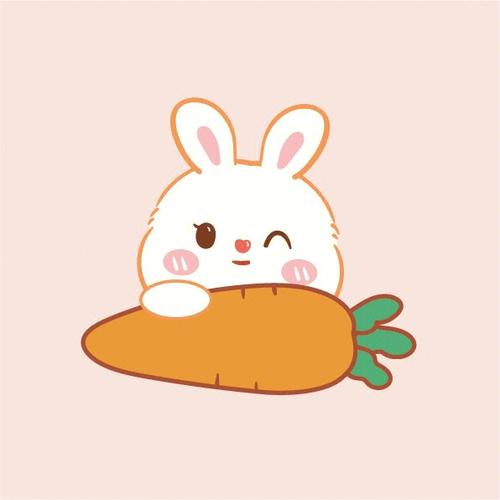 qq兔子和萝卜的表情包缩略图