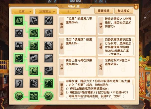 梦幻西游129龙宫经脉怎么点缩略图