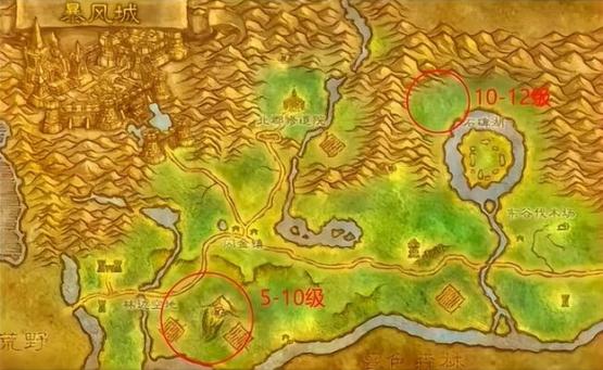 魔兽世界野猪等级分布缩略图