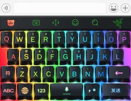 百度输入法雷蛇键盘皮肤缩略图