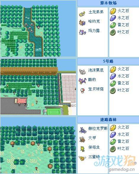 口袋妖怪黑白2精灵分布游戏截图