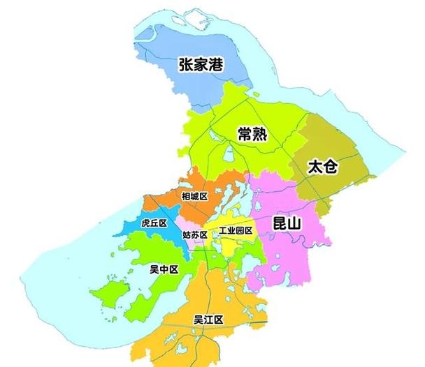 江苏省苏州地图缩略图