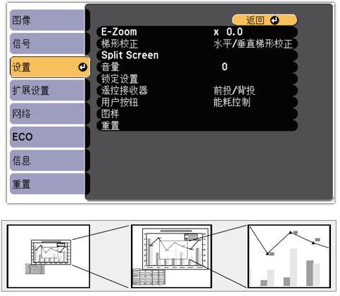 投影仪调整画面大小缩略图