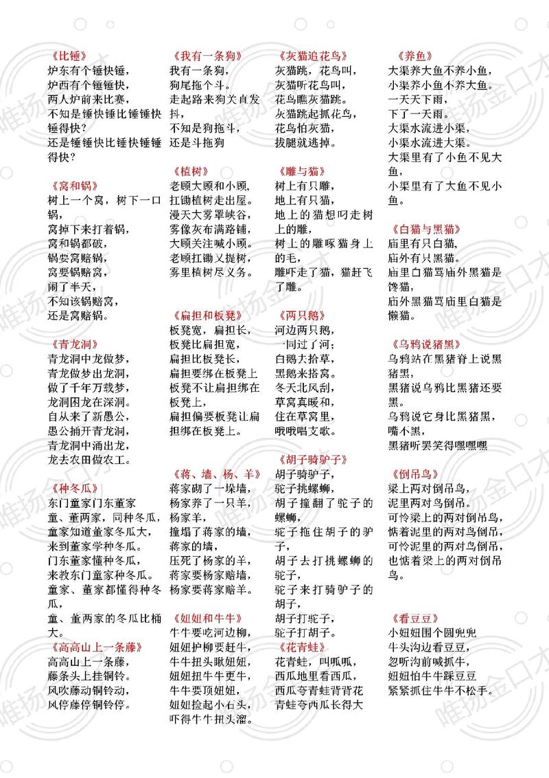 经典500个绕口令大全图标