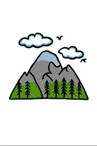 画大山的图片又简单又漂亮缩略图