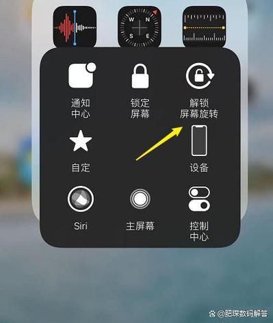 苹果怎样锁定屏幕旋转缩略图