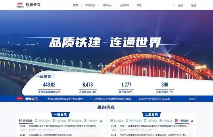 铁建云采购平台登录入口缩略图